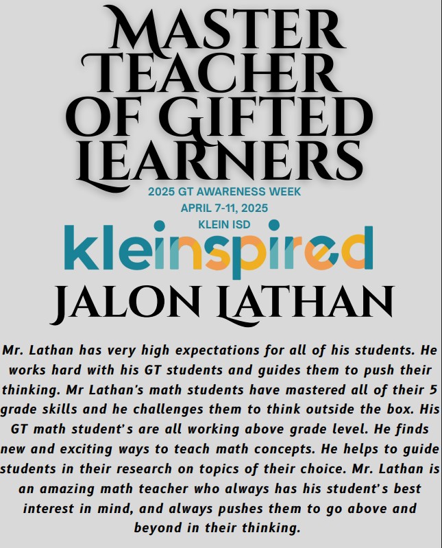 Kathleen Plott (@plottkplott) on Twitter photo #whyGT Celebrating our #KleinGT Ts!
<a href="/BenferKISD/">Benfer Elementary</a>
#peer_nominated #TAGT #GTWEEK
<a href="/KleinISD/">Klein ISD</a>
<a href="/CottonSala27481/">Chelle Cotton Salazar</a>
<a href="/gksee/">Gordon See</a>
bit.ly/MTKLEINGT25 #whyGT Celebrating our #KleinGT Ts!
<a href="/BenferKISD/">Benfer Elementary</a>
#peer_nominated #TAGT #GTWEEK
<a href="/KleinISD/">Klein ISD</a>
<a href="/CottonSala27481/">Chelle Cotton Salazar</a>
<a href="/gksee/">Gordon See</a>
bit.ly/MTKLEINGT25