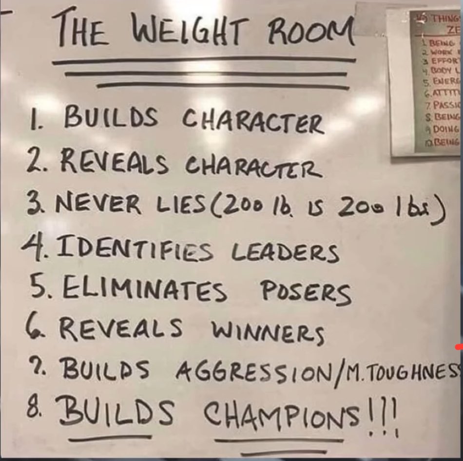CoachBell81's tweet photo. Get your mind right and you’ll get your stats right! #hardwork #weightroom There is NO #offseason just #competition and non-comp! https://t.co/jORNxBC50x