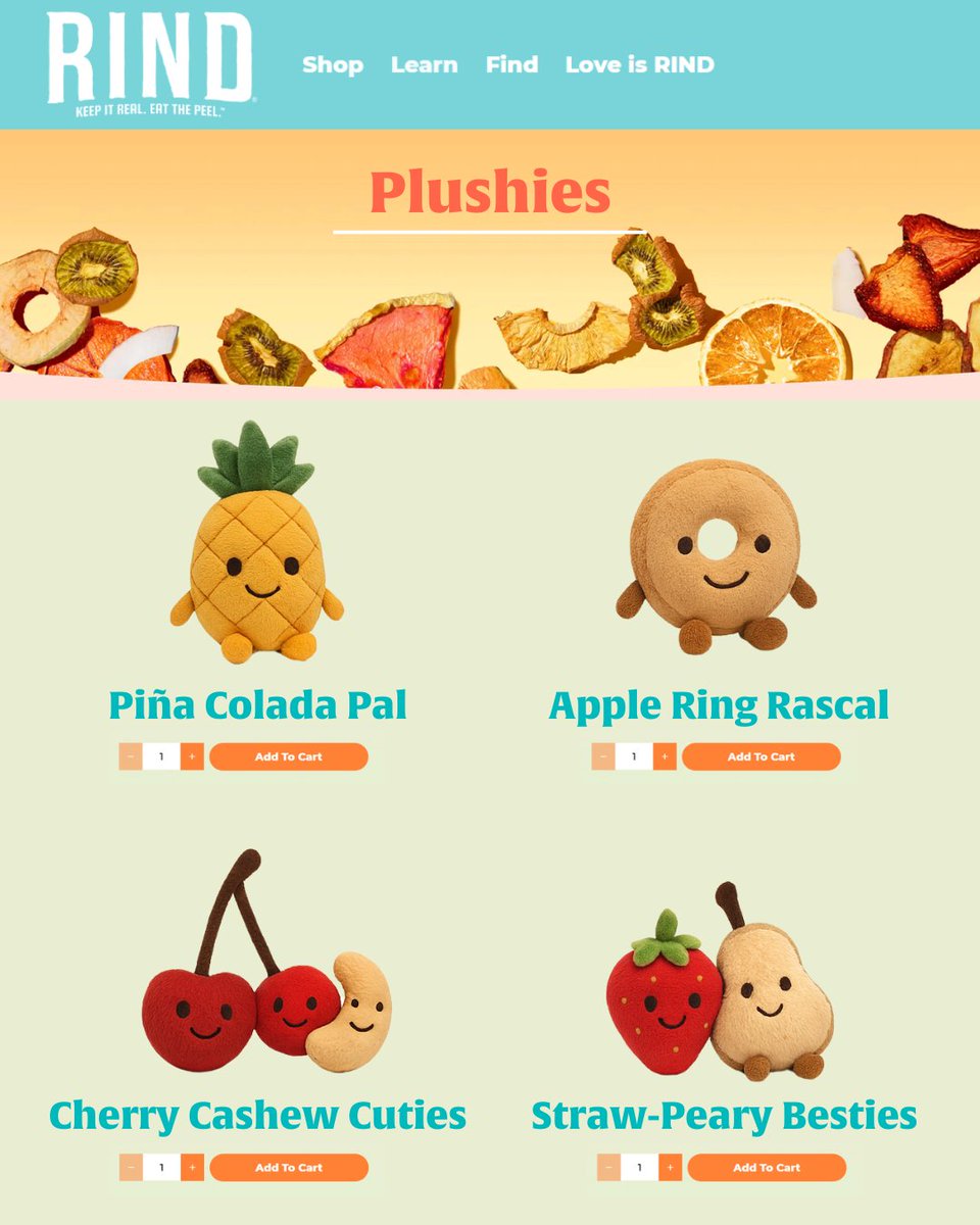 RIND plushies…should we? 👀🍓
Asking for a friend........