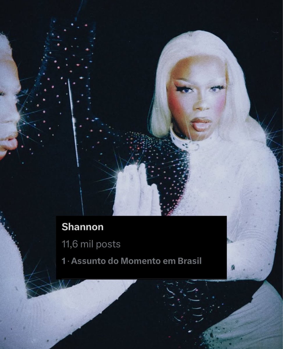 DragRaceBrasil's tweet photo. 🚨 Shannon Skarllet é o Assunto do Momento no Brasil.

O dia de tretas também colocou Organzza em 10º lugar dos tts! https://t.co/CKIdAs5V7g