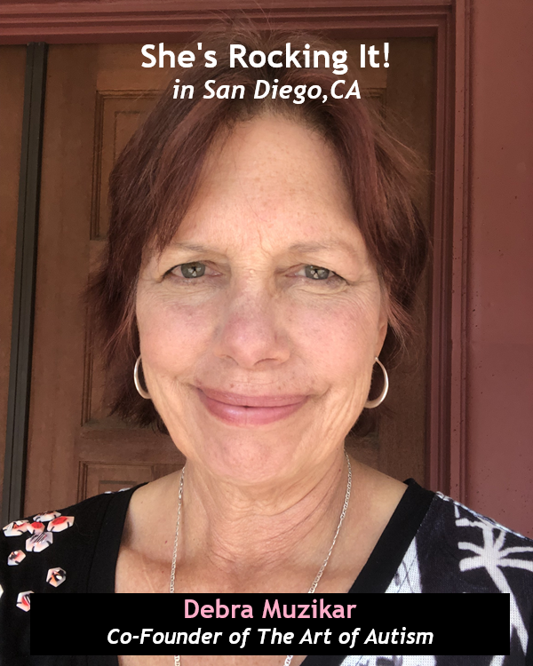 Sanctuary2016's tweet image. SHE’S ROCKING IT IN SAN DIEGO, CA! Debra Musikar is the co-founder of The Art of Autism, a nonprofit w/ a mission to empower autistic people through participation in the Arts. sanctuary-magazine.com/community-comp… #autism #autismawarenessmonth #communitycompass #community #artofautism #fineart