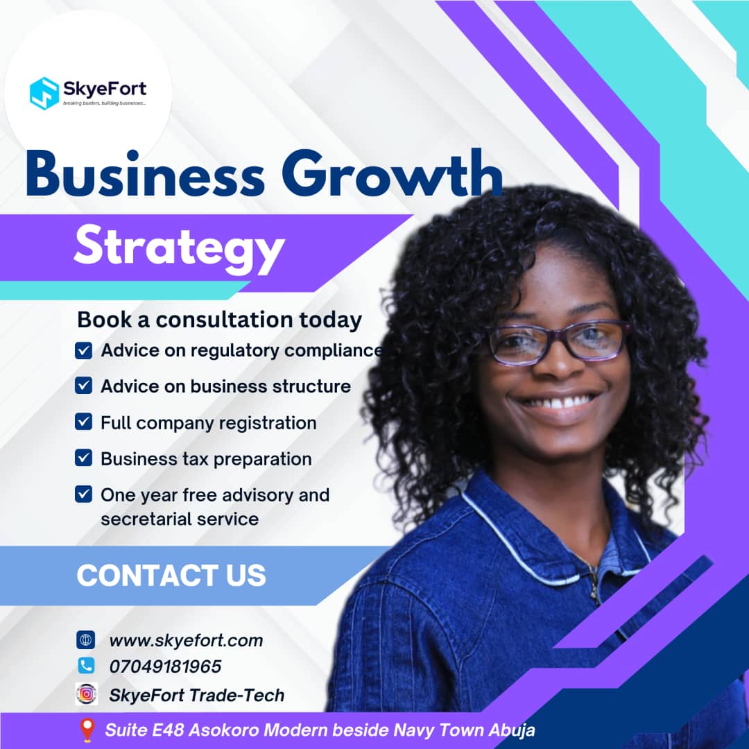 SkyeFortTrade's tweet photo. Transforming Africa's trade and technology landscape through expertise and collaboration

https://t.co/hrEMHHAJYb

#businessregistrationinnigeria
 #SkyeFortTradeTech #businessowner
#globalbusiness  #africabusiness  #CrossBorderTrade https://t.co/xvofYHah8Z