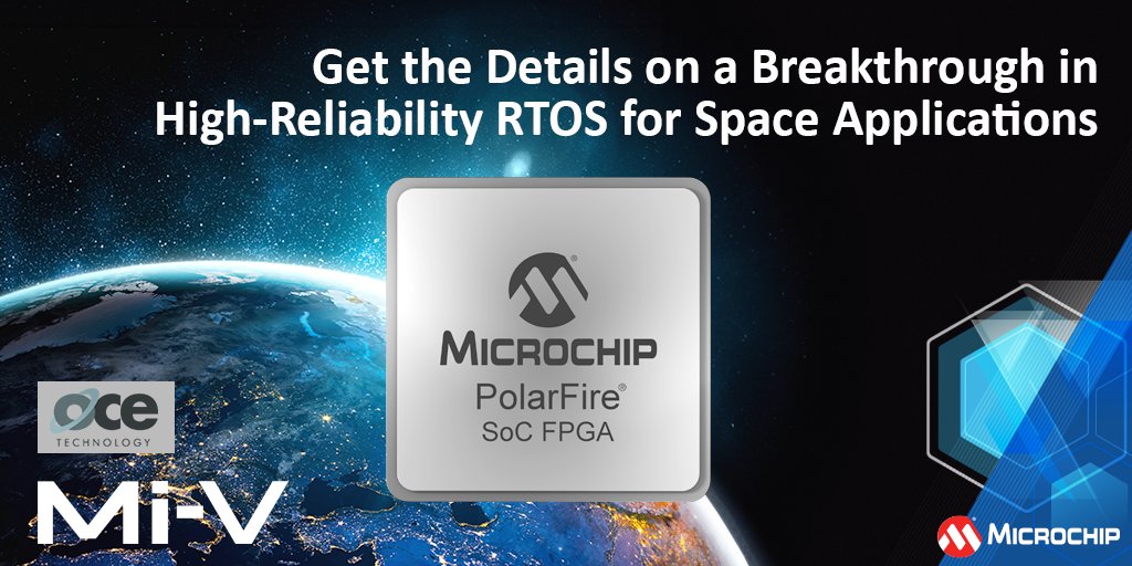 MicrochipTech's tweet image. We’re revolutionizing space technology with O.C.E. Technology’s Real-Time Operating Systems and our PolarFire® SoC FPGAs. Read more here: mchp.us/40WJZiN. #FPGA #SpaceApplications #RTOS #SoC #Aerospace