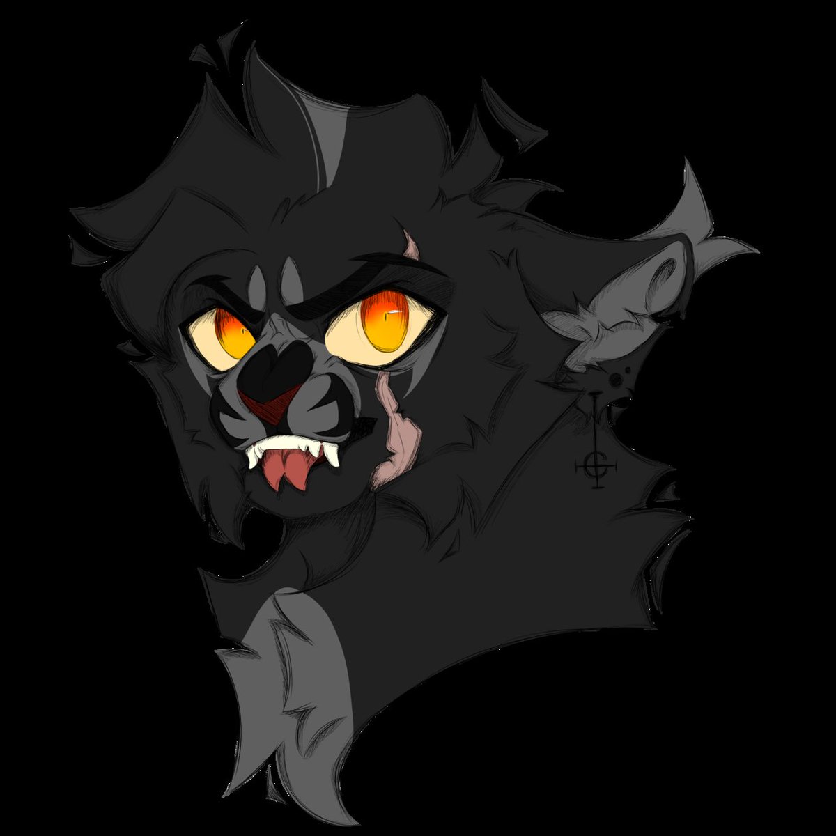 eww this was vex's first design and i hate ittt😭😭 i believe in like 2020 or something,,, 
~
#furryarts #Ghostbc