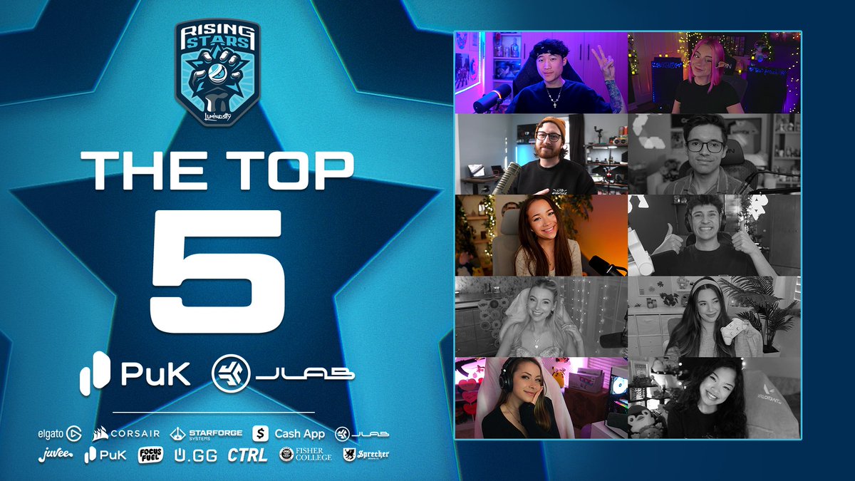 Luminosity's tweet image. Introducing Your Rising Stars Top 5!  ✨