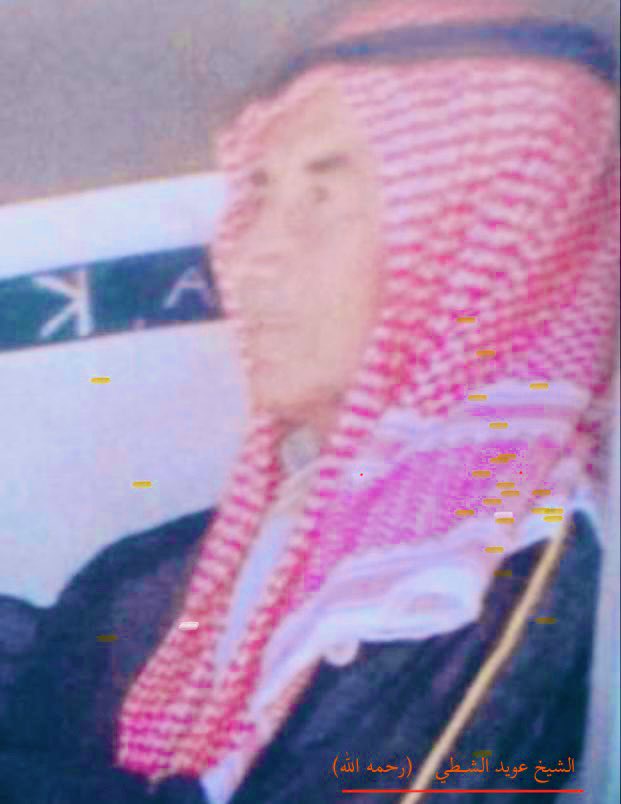 Alkhshetah's tweet photo. ذكر الأديب والمؤرخ المعروف
 #عبدالله_بن_عبار  في كتابه الشهير :
#أصدق_الدلائل_في_أنساب_بني_وائل
ان كبير الخشته عويد بن مانع الشطي.
الخشته من الخرصة من ضنا ماجّد من الفدعان من عنزه، عمدة الفخذ: عزيز بن عويد بن مانع الشطي، النخوة (هلا الحردا)، مربط الخيل (السبيلة).

#أنساب 
#عنزة 
#بني_وائل
#ربيعة 
#الفدعان 
#الخشته