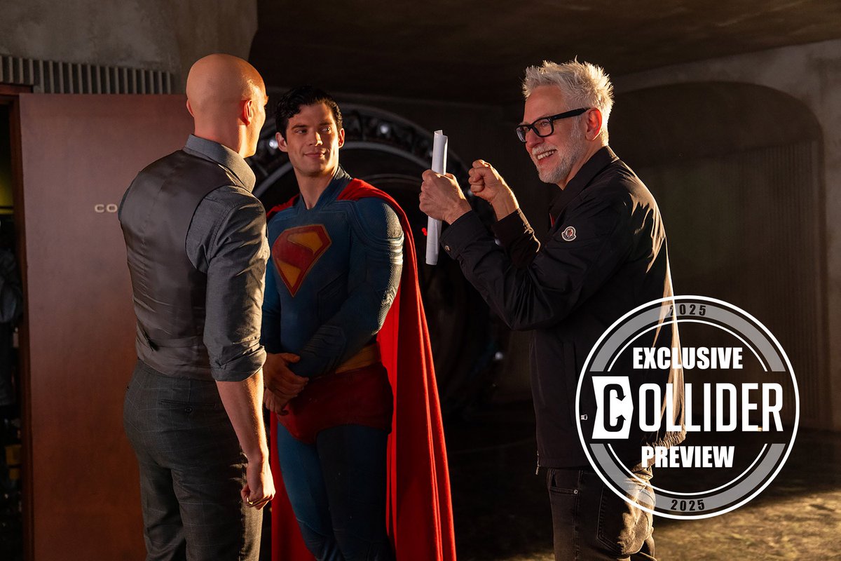 New look at David Corenswet as #Superman and Nicholas Hoult as Lex Luthor.