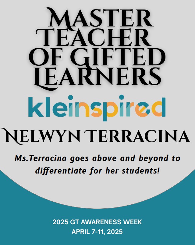 Kathleen Plott (@plottkplott) on Twitter photo #whyGT Celebrating our #KleinGT Ts!
<a href="/NorthamptonKISD/">Northampton Elem.</a>
#peer_nominated #TAGT #GTWEEK
<a href="/KleinISD/">Klein ISD</a>
<a href="/CottonSala27481/">Chelle Cotton Salazar</a>
<a href="/gksee/">Gordon See</a>
bit.ly/MTKLEINGT25 #whyGT Celebrating our #KleinGT Ts!
<a href="/NorthamptonKISD/">Northampton Elem.</a>
#peer_nominated #TAGT #GTWEEK
<a href="/KleinISD/">Klein ISD</a>
<a href="/CottonSala27481/">Chelle Cotton Salazar</a>
<a href="/gksee/">Gordon See</a>
bit.ly/MTKLEINGT25