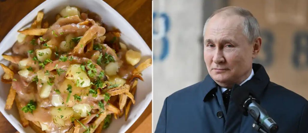 NinaByzantina's tweet photo. Russian-Canadians 🇨🇦 in the Toronto area were prohibited from using the whimsical name of their 20-year-old hobby hockey 🏒 team, the Kremlins, once they switched arenas, for political reasons, by the Rinx arena. 

Knowing the ethnocultural demographics, I wouldn’t be surprised that this idiotic, knee-jerk decision was made by the local Ukrainian-Canadians. Pettiness of this nature is on brand. There’s only one thing to do: call the team THE POUTINES and watch them try to ban that! 😜