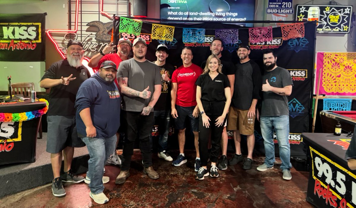 Special thanks to <a href="/BMS_Billy/">Billy Madison</a> <a href="/BMS_Derek/">Derek Allgood</a>  <a href="/BMS_VoiceGuy/">Chris Sifuentes</a> <a href="/Hey_Nard/">Nard</a>  and Gameday Health Alamo ranch for coming out to <a href="/McFinnigansPub/">McFinnigans Pub</a> ….. what a badass groups of dudes!