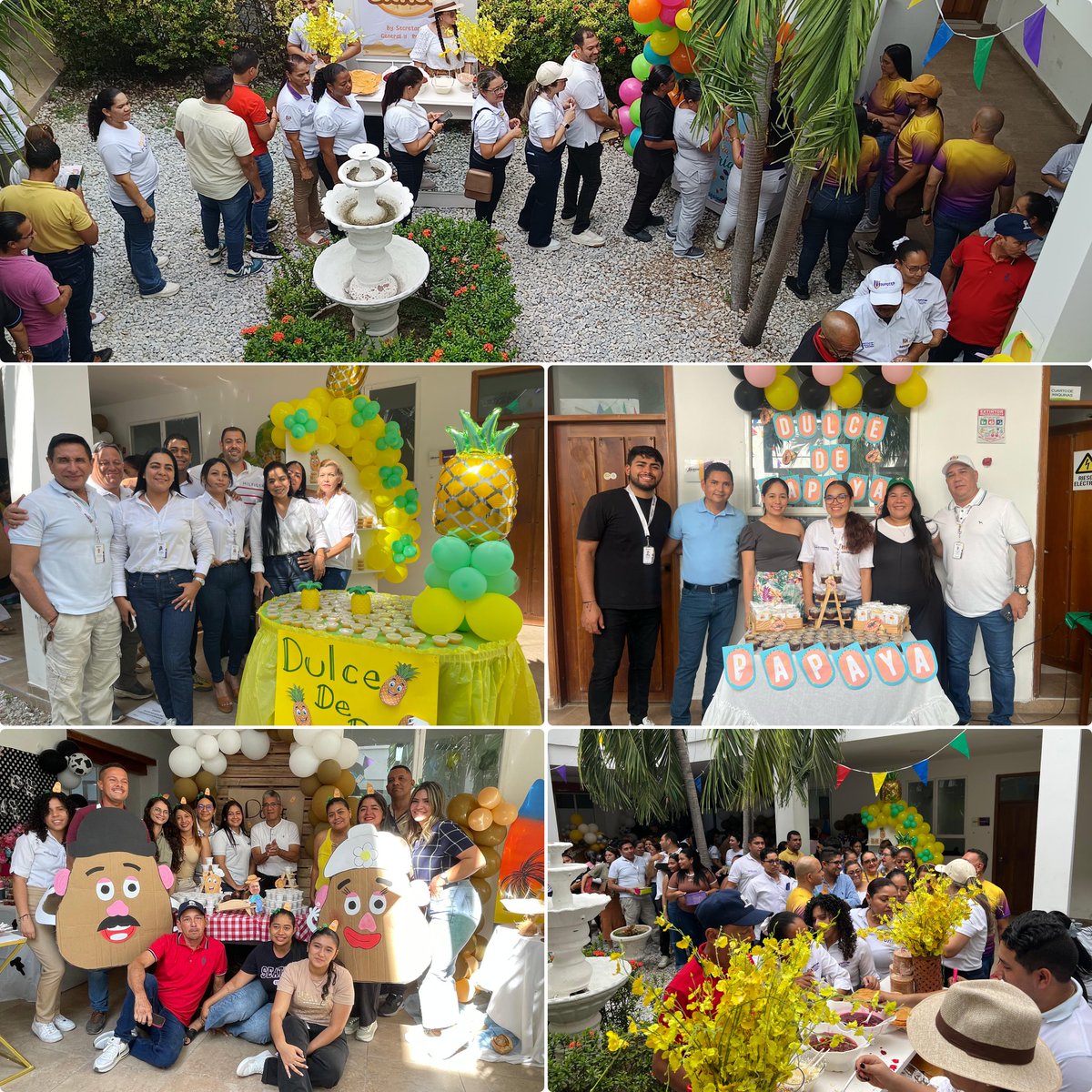 UniCaribe_'s tweet photo. #AEstaHora | 🕓 🟪🟨 Nos reunimos para compartir nuestros dulces típicos tradicionales 🍯

Cada equipo de la Familia Infotep se ha esmerado por traer degustaciones para brindar a los demás, avivando una costumbre de antaño que refuerza nuestra identidad #Caribe en esta época de #SemanaSanta
