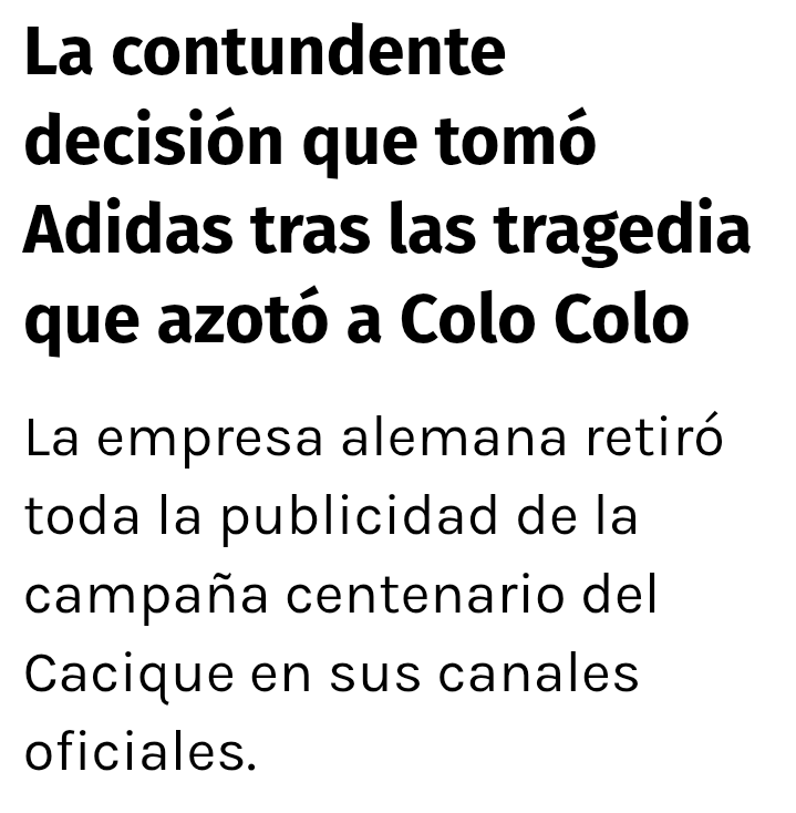 AlbertJulian13's tweet photo. ⚽Adidas le dice chao a colo colo..estarán contentos los flaites. https://t.co/nURdKzMUVI