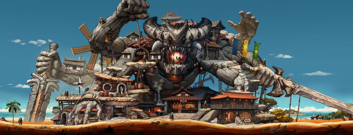 Comix_Zero's tweet photo. A colossal stone creature forms the foundation of a bustling, fantastical town! Buildings are nestled within its massive form, with people going about their lives. A truly unique and imaginative world! 🏘️🗿 #comixzero #indiegame #metroidvania #gamedev #platformer #indiedevhour https://t.co/7GnRaS2vIt