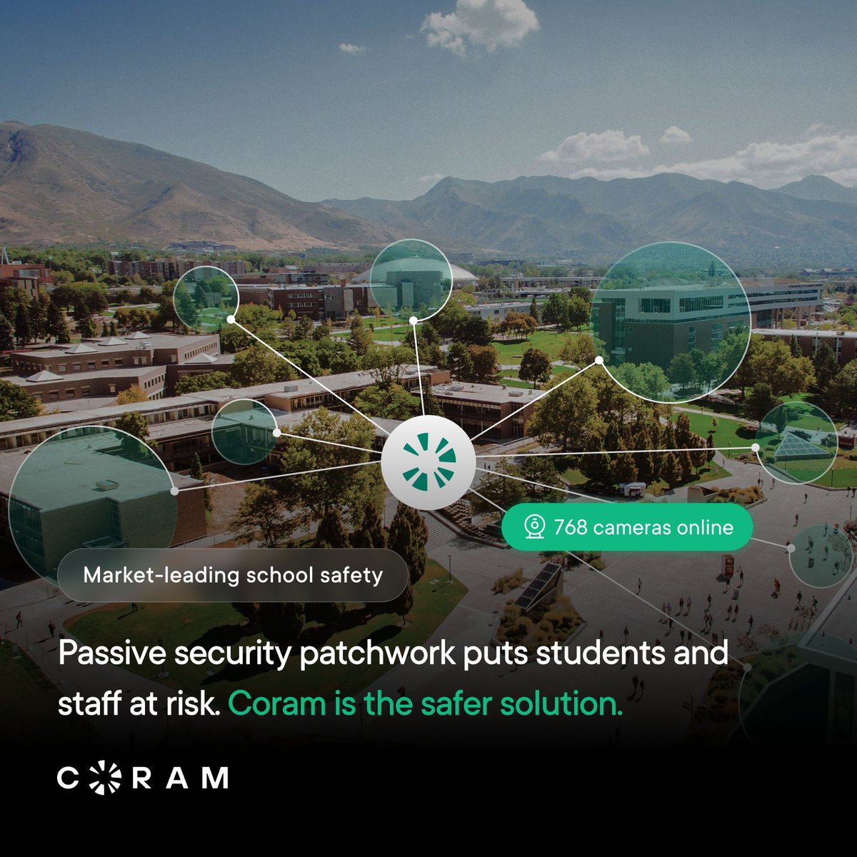 Coram_AI's tweet photo. Most surveillance setups just aren't good enough to handle modern threats.

Coram tracks any individual - student, staff, or trespasser - across multiple cameras in seconds. Stop accepting a “good enough” approach, and protect your people with an intuitive, centralized platform. https://t.co/itNGH0qeXs