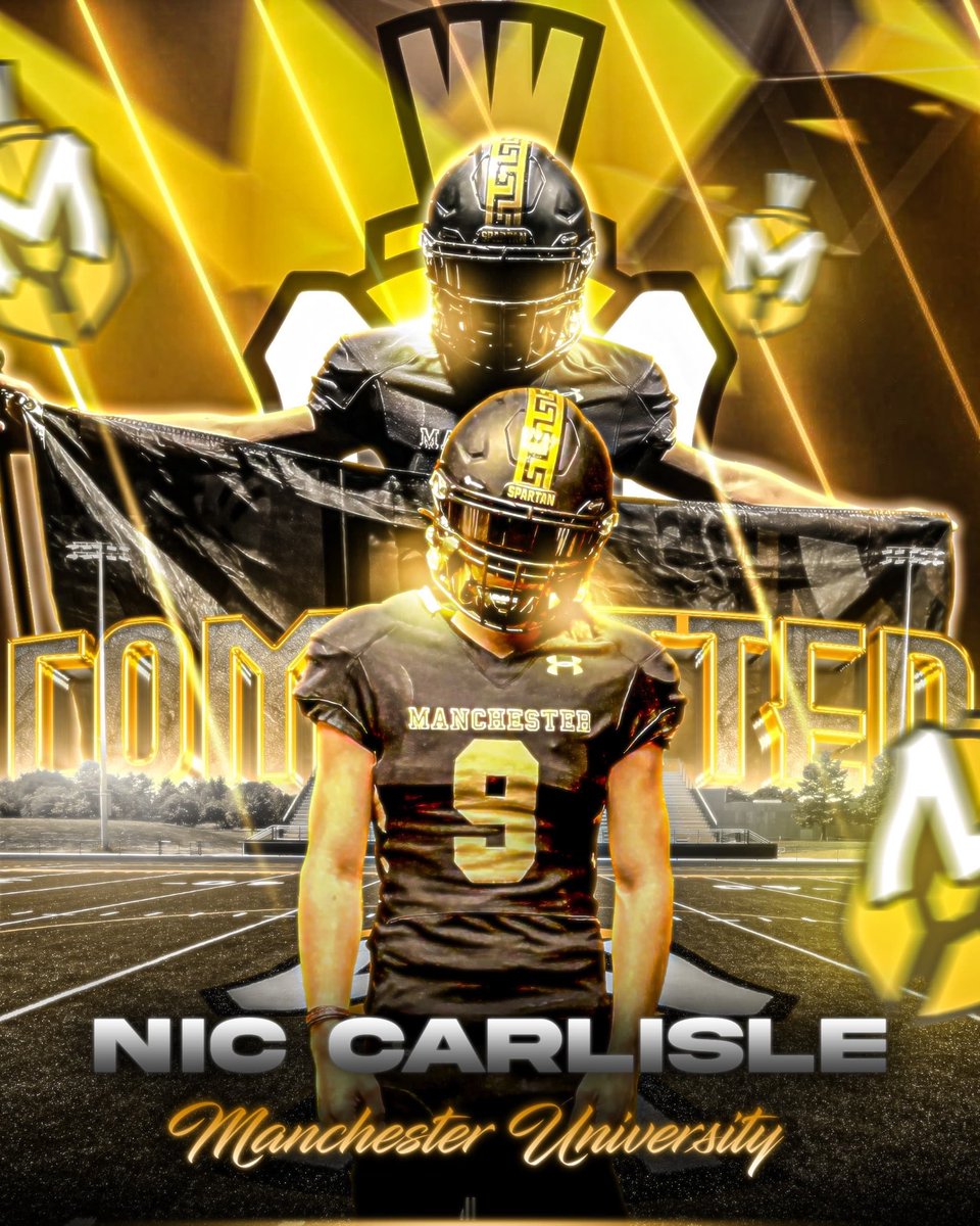 Nic Carlisle (@nic_carlisle62) on Twitter photo Proud to announce I will be continuing my football career at Manchester University‼️#Blessed #AGTG <a href="/WadleyAthletics/">Wadley Athletics</a> <a href="/jerrell_burns/">Jerrell Burns</a> <a href="/MU_SpartanFB/">Manchester Football</a> <a href="/CoachV_MU/">Vann Hunt</a> <a href="/CoachBowen_/">Alan Bowen</a> <a href="/Coach_B_MU/">Aeneas Bell</a> <a href="/CoachWaltRaines/">Coach Raines</a> <a href="/CoachMetkler/">Zach Metkler</a> cred: <a href="/DarielShepherd/">Shepherd👑</a> Proud to announce I will be continuing my football career at Manchester University‼️#Blessed #AGTG <a href="/WadleyAthletics/">Wadley Athletics</a> <a href="/jerrell_burns/">Jerrell Burns</a> <a href="/MU_SpartanFB/">Manchester Football</a> <a href="/CoachV_MU/">Vann Hunt</a> <a href="/CoachBowen_/">Alan Bowen</a> <a href="/Coach_B_MU/">Aeneas Bell</a> <a href="/CoachWaltRaines/">Coach Raines</a> <a href="/CoachMetkler/">Zach Metkler</a> cred: <a href="/DarielShepherd/">Shepherd👑</a>