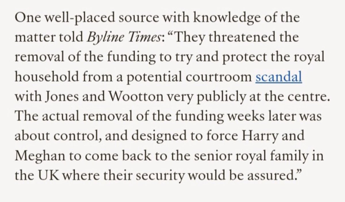 Barbara27541025's tweet photo. The fact that King Charles and William are prepared to put Prince Harry and his 2 innocent children’s lifes at risk.
In order to protect #DanWootton
Then one should asked.
WTF in Palace is #MariaJoseph & #MartinBranning catfishing or blackmailing? 🤔
#KingCharlesTheCruel https://t.co/SAVYvai4Kr