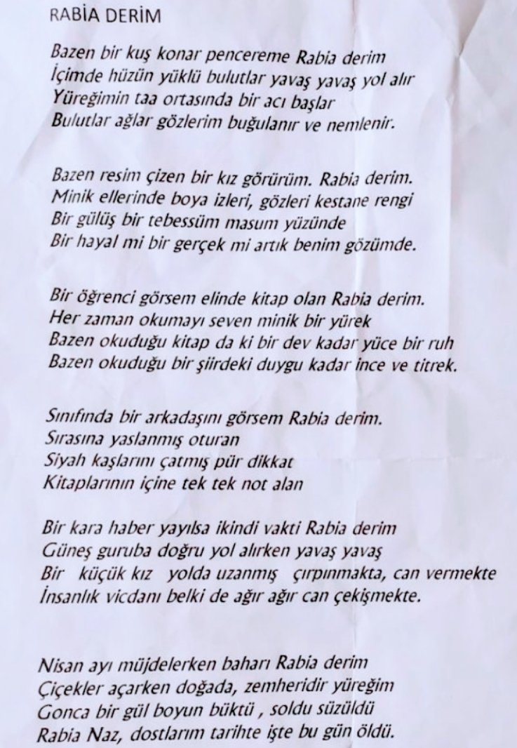 #7YıldırAdaletBekleyenRabiaNaz 
Lütfen Destek Olurmusunuz 
Vicdanlı herkese sesleniyorum, 
7 yıldır kalplerinde adını yaşatan herkese sesleniyorum, tüm kardeşlerine sesleniyorum...
