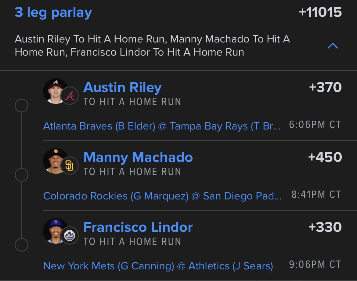 KozaBets's tweet photo. Fuck it we ball, mlb hr parlay 🔥🔥🔥🔥🔥 https://t.co/Y4M038GUCT