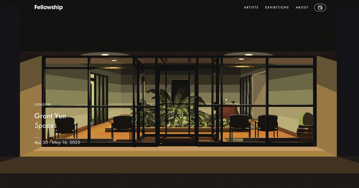 GrantYun2's tweet image. SPACES
is officially launching May 1st on Fellowship after years of work. Poured out every bit into this series. Months of discussion w/ Alejandro and the team. Here is a long long thread on thesis, process, and how I am thinking about AI and my practice.
1/