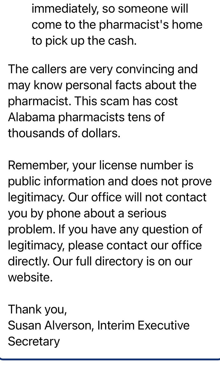 AlaPharmacists's tweet photo. Pot. Kettle. Black. 🤦‍♂️ Hopefully those same law enforcement agencies will investigate the #scam #Alabama #State #Board of #Pharmacy for extorting money from Alabama #pharmacists and other licensees… Stupid just keep being stupid. #ALBOP https://t.co/MwMazTnYxR