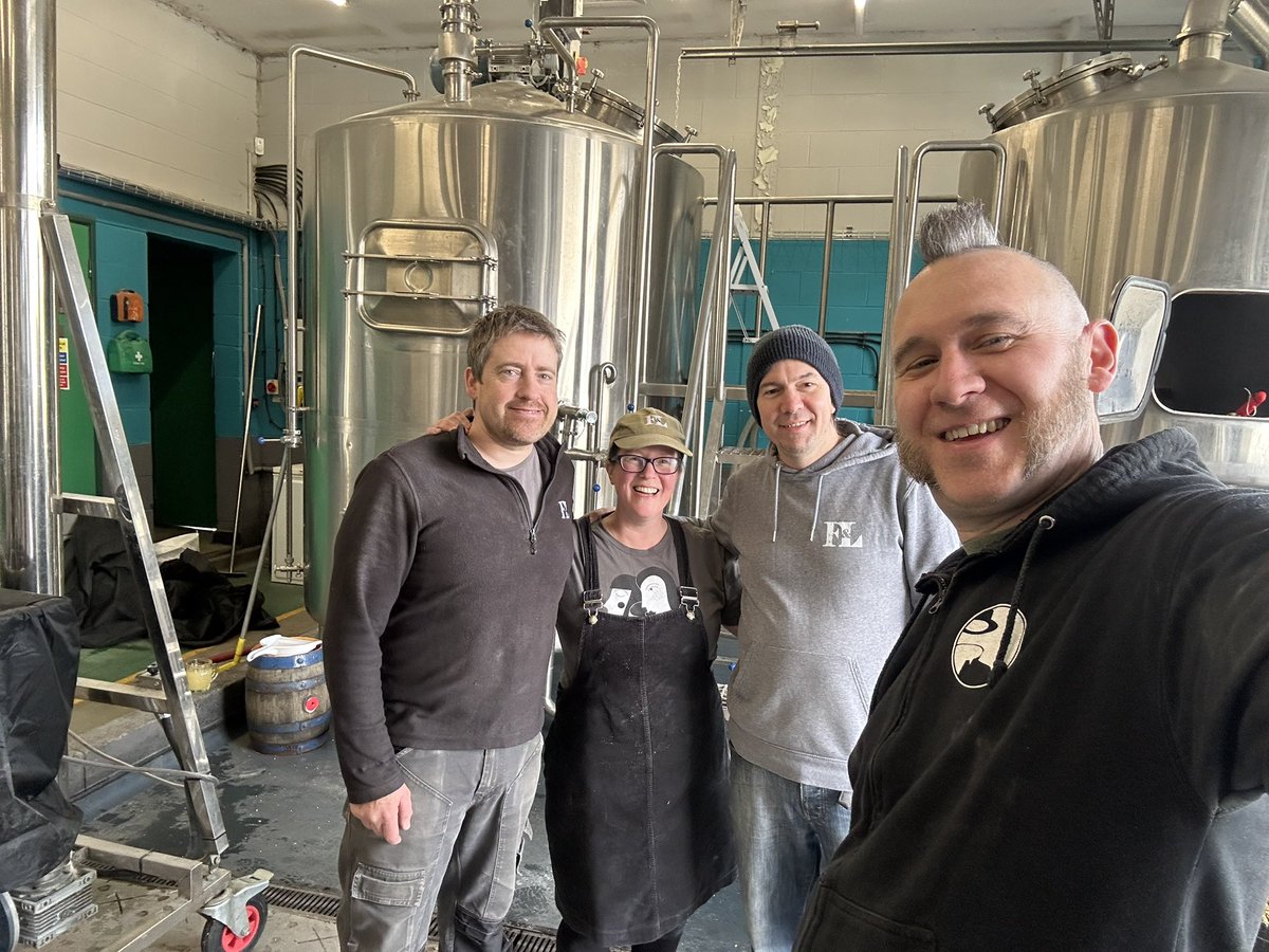 Collab brew day with @firstandlastbrewery to make a special birthday beer. Big thanks to @craftbeernewcastle