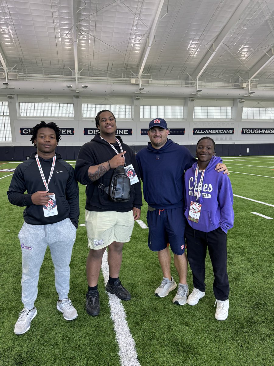 Enjoyed visiting <a href="/AuburnFootball/">Auburn Football</a> yesterday! Trying to make dreams come true. 🙏🏾