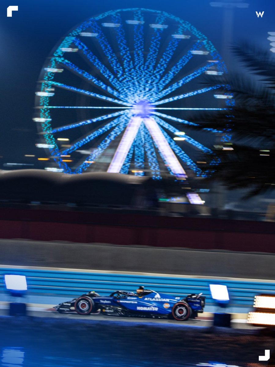 Fridays under the lights. 🔦

#F1 #FormulaOne #Williams #WilliamsRacing #BahrainGP