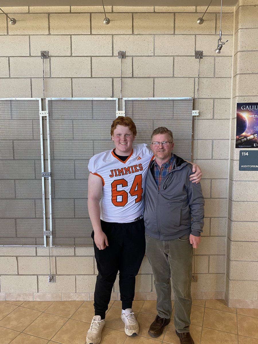 Thank you <a href="/JimmieFootball/">Jamestown Football</a> for the great Junior Day! I had a great time learning about the program and the culture here! <a href="/CoachZim_UJ/">Josh Zimmer</a> <a href="/coach_skelly/">Coach Kelly</a> <a href="/Coach_Mistro/">Brian Mistro</a> <a href="/CoachEricBecker/">Eric Becker</a> <a href="/DHunterFootball/">Duluth Denfeld Hunter Football</a> <a href="/PrepRedzoneMN/">Prep Redzone Minnesota</a>