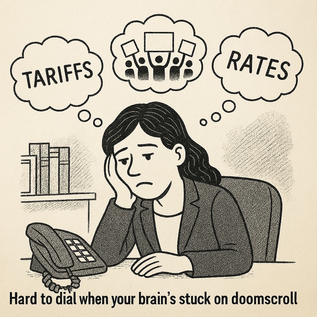 Rates suck. Tariffs are bad. The news is negative. Those aren’t facts—they’re opinions. And opinions trigger fear. Go on a 30-Day Opinion Diet: 💬 Label thoughts: “That’s just an opinion” 🧘 Let go 📞 Take action. Do that and fear fades. Momentum returns. Let’s go.