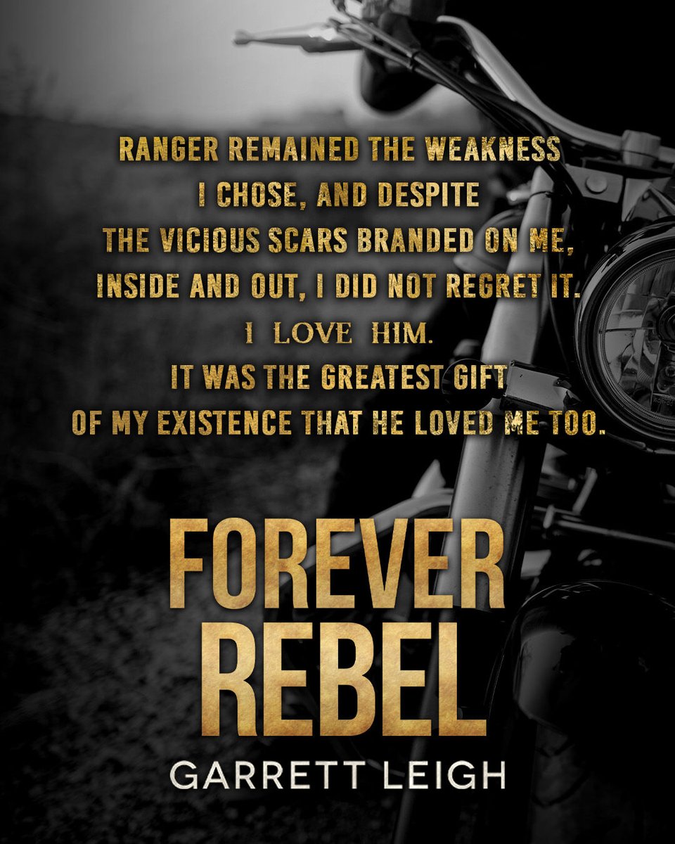 ⭐️ 𝗙𝗢𝗥𝗘𝗩𝗘𝗥 𝗥𝗘𝗕𝗘𝗟 ⭐️

ARCs are now in the hands of GRR and FW. 

I'm not ready.

Are you?

#arc #rebelkingsmc #garrettleigh #mmromance #booksbooksbooks #romancebookstagram #bookstagram