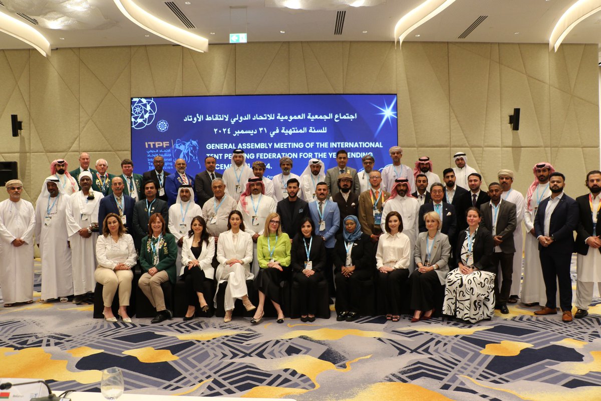 Itpf_info's tweet photo. جانب من اجتماع الجمعية العمومية للاتحاد الدولي لالتقاط الأوتاد مسقط ٢٠٢٥م https://t.co/LqJm5DccUn