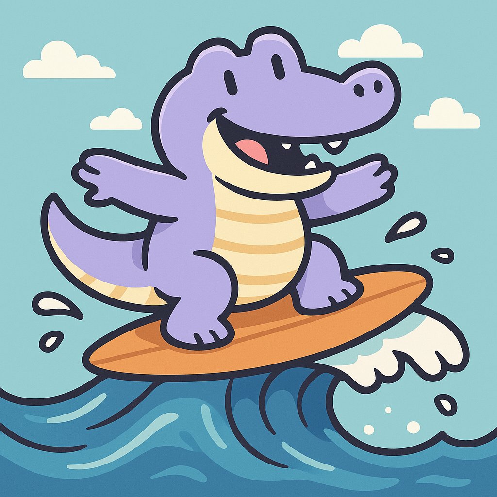 CrypoZore's tweet photo. Do you like my Surf’s Chompin’ !?? 
🐊🐊🌊
@chompdotgames https://t.co/zNAndHkAgY