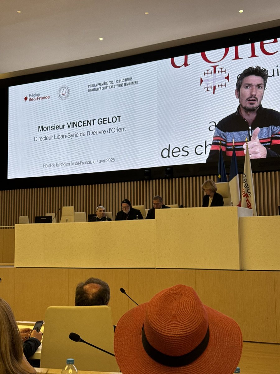 Josephmviere's tweet photo. Très heureux d’avoir été invité à l'événement
«Chrétiens de Syrie : entre espoir et exode – pour la première fois, les plus hauts dignitaires chrétiens syriens témoignent»
organisé par @vpecresse 
@karampatrick 
en présence de
@BrunoRetailleau https://t.co/M3UzXMfMwr