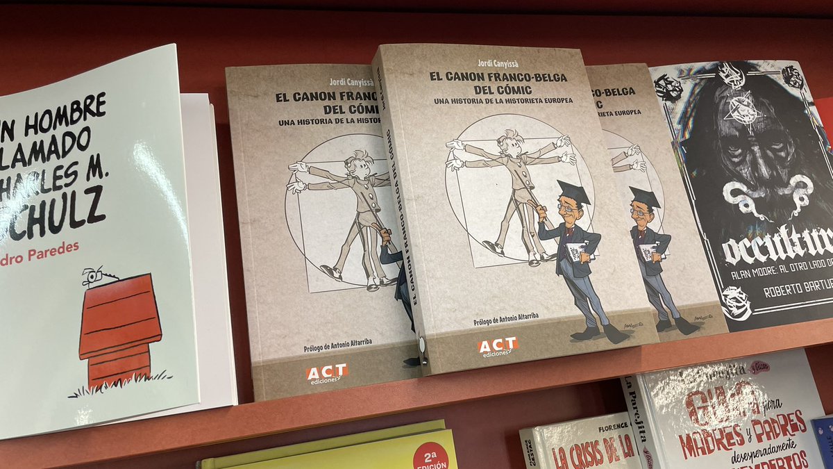 A la llibreria <a href="/AntifazComic/">Antifaz Comic</a> de Barcelona ‘El canon francobelga del cómic’ está molt ben acompanyat. Gràcies!! ☺️☺️