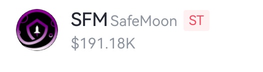 DreamaToken's tweet photo. @safemoon @VGXFoundation Gateio cex still has this ST tag on https://t.co/Dvea1aassV