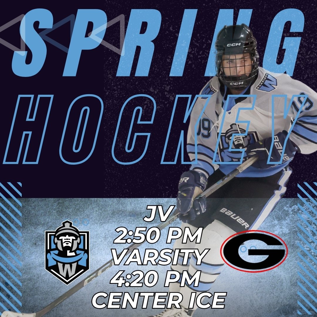 warriorshockey_'s tweet photo. Warriors Spring Hockey starts this weekend!  JV/Varsity double header at Center Ice on Saturday! https://t.co/UvaJETY97P