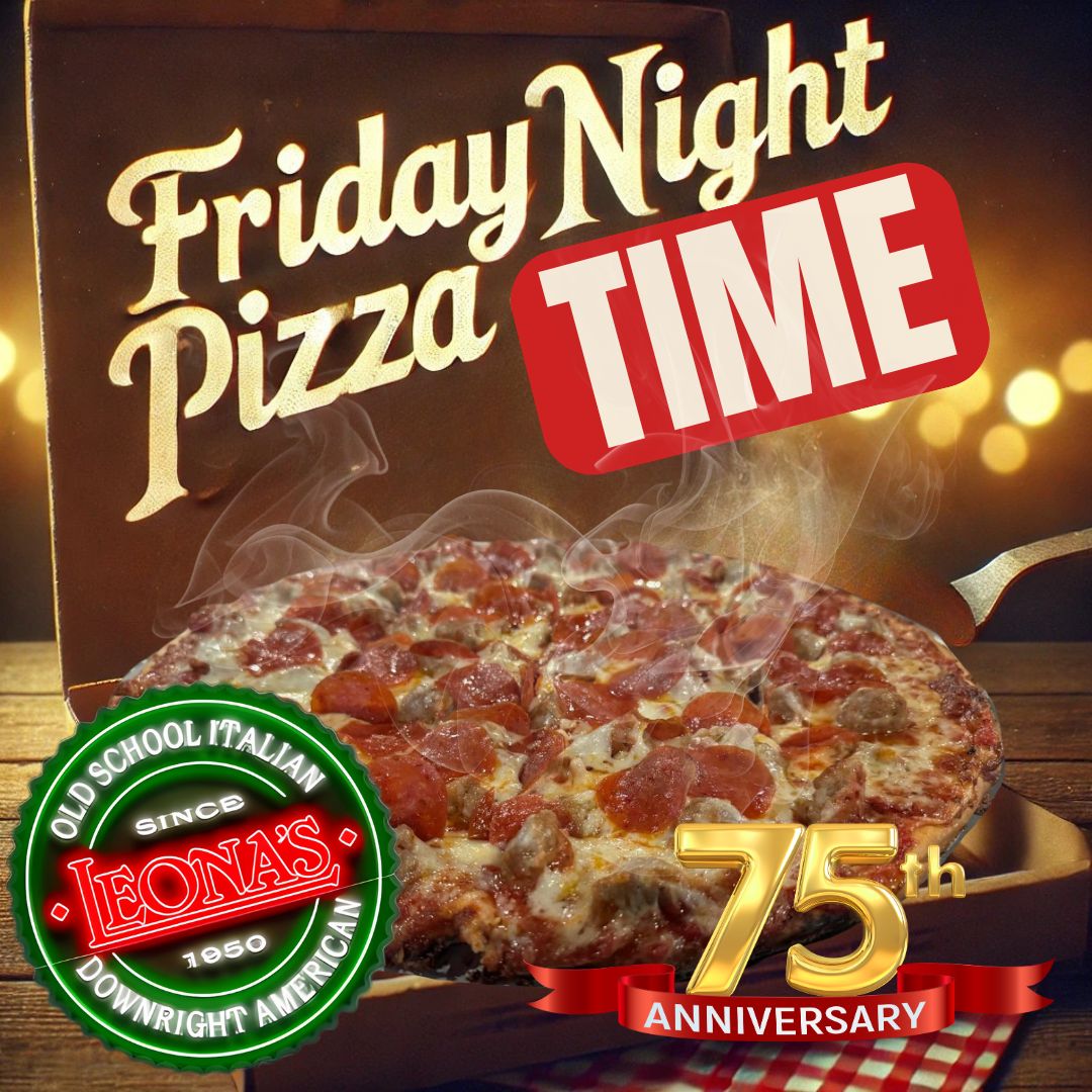 LeonasChicago's tweet photo. 🍕 It's Friday night! Treat yourself to a delicious pizza for carryout or delivery! 🎉 Order now at https://t.co/f6le2DQrOW and kick off your weekend right! #FridayNight #PizzaParty #Carryout #Delivery #LeonasPizza https://t.co/xuf9NotITK