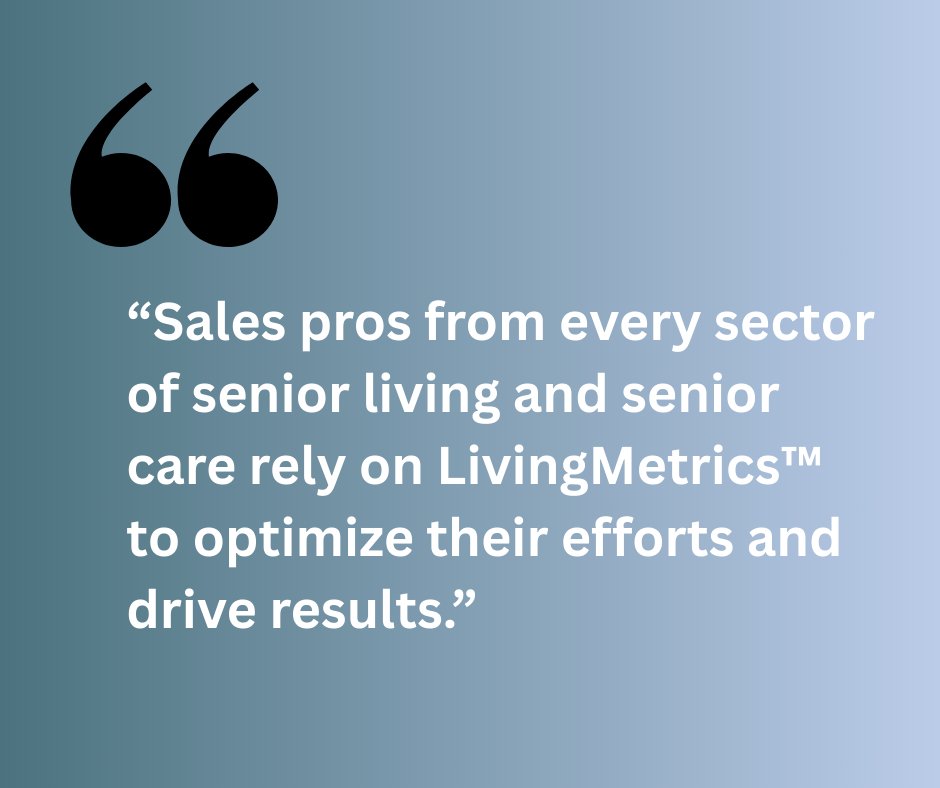 Imagine spending more of your time engaging with prospects, while technology takes care of the menial tasks for you. To learn how, download the brochure: link.livingmetrics.com/s/QFLb7   #LivingMetrics #SeniorLivingCRM #SeniorLivingSales