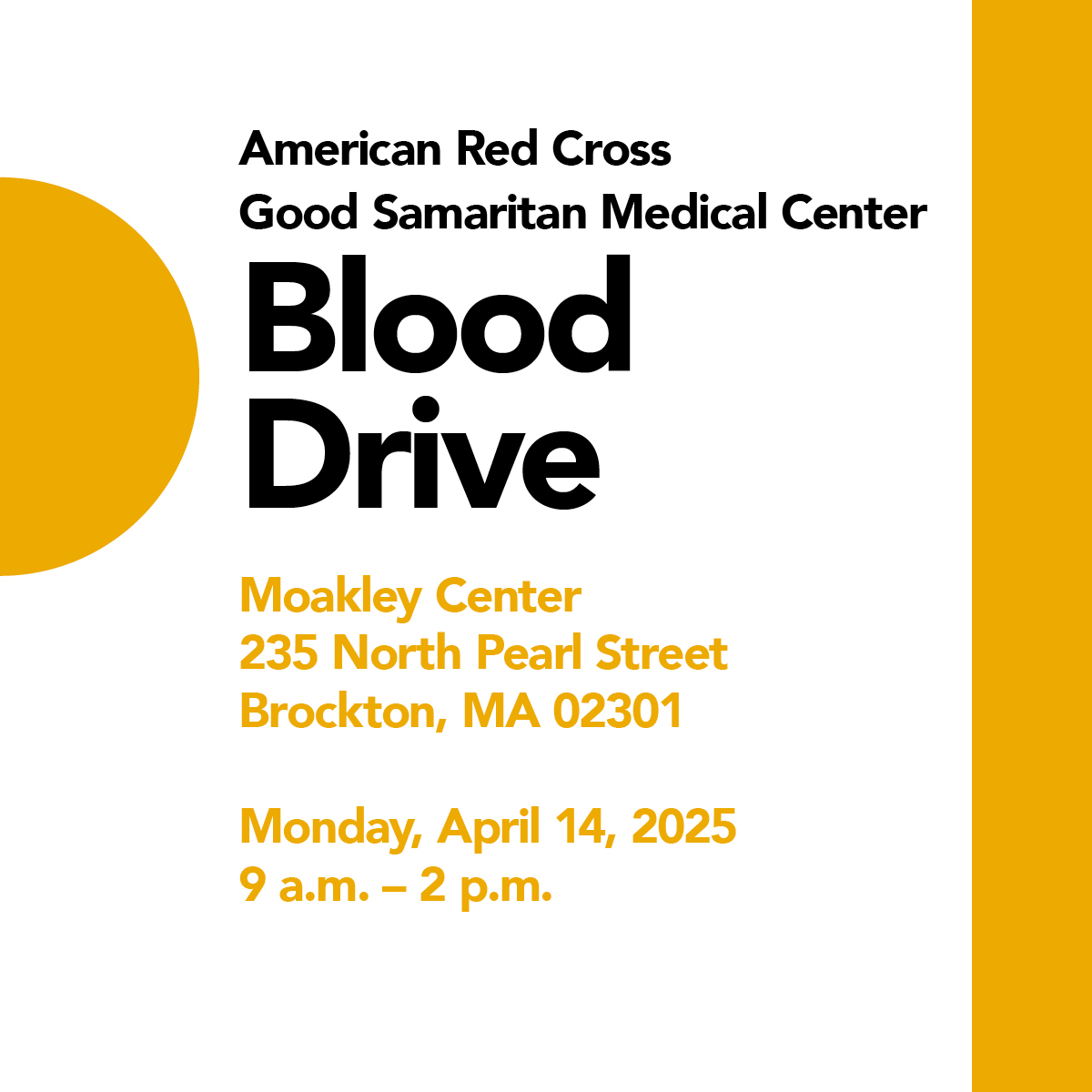 Join us for our upcoming blood drive with the American Red Cross.
Schedule your appointment at RedCrossBlood.org using the code GoodSamaritan.
On the day of your appointment, save time by completing your pre-donation reading and health history at RedCrossBlood.org/RapidPass.