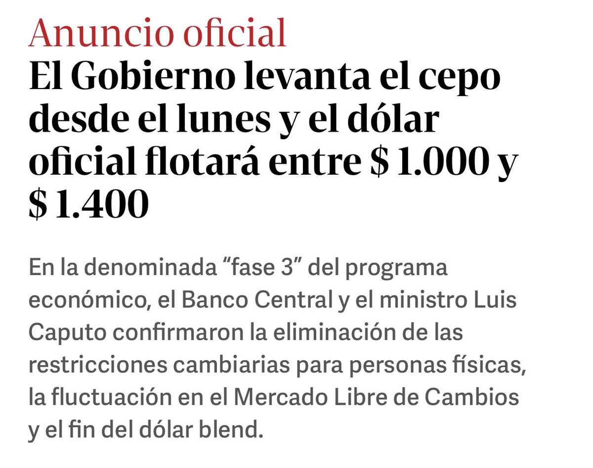 CarlosMaslaton's tweet photo. Las bandas cambiarias, propias de la ideología intervencionista neomarxista, nunca sirvieron para nada. El gobierno sigue comprando y vendiendo divisas en vez de retirarse del mercado dejándolo libre. Peor aún, el gobierno sigue fabricando deuda en pesos con fines no fiscales, cuasifiscales aunque la haya movido del BCRA a la Tesorería. Caputo mintió recién en la conferencia alegando que el cuasifiscal es culpa del déficit fiscal, cuando es la toma de dinero pura del BCRA pagando tasa de interés porque sí para que la gente no demande dólares bajo la promesa de que la tasa le ganará al dólar, todo a costa del endeudamiento público. Como lo es hoy el monstruoso nuevo endeudamiento con el FMI para pagar los enjuagues financieros de la bicicleta de la City. Hay ver si el lunes puedo yo, por ejemplo, girar dólares libremente de mi cuenta en banco local a mi cuenta en USA sin tener que armar el mamarracho del CCL. Falta ver qué hay que entregarle a USA a cambio de los créditos.