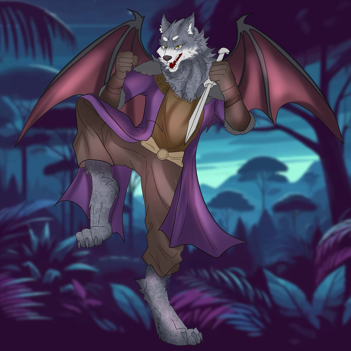 juana_berr73640's tweet photo. Howl at the moon with my latest 2D wolf creation! 🐺🎨 Bringing the wild spirit of the pack to life, one stroke at a time. Let me know if this wolf has captured your heart! 
#commissionsopen #FurryArt #OC #FurryFandom #2DArt #AnthroArt #FurryArtist #WolfLovers #FurryCreatures https://t.co/0geweOPLB0