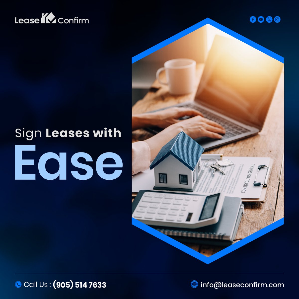 leaseconfirm's tweet photo. We simplifies lease documentation!
Sign, track &amp; manage rental agreements no hassle, no paperwork.
- Embedded applications
- Real-time notifications
- Secure &amp; streamlined

https://t.co/HcrzjuysE3
info@leaseconfirm.com
(905) 514-7633

#LeaseConfirm #SecureLeasing #SmartRenting https://t.co/bo9GEbzkqM