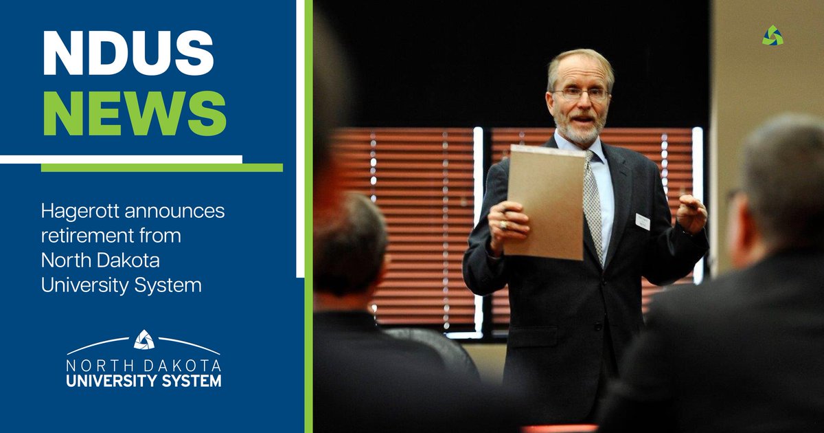 Chancellor <a href="/hagerott/">mark hagerott</a> will retire effective April 29 from NDUS. He plans to focus his efforts on national security challenges by serving on boards and committees in the Naval University System to help develop a long-range strategic plan.
Read more at bit.ly/4jyZAgl