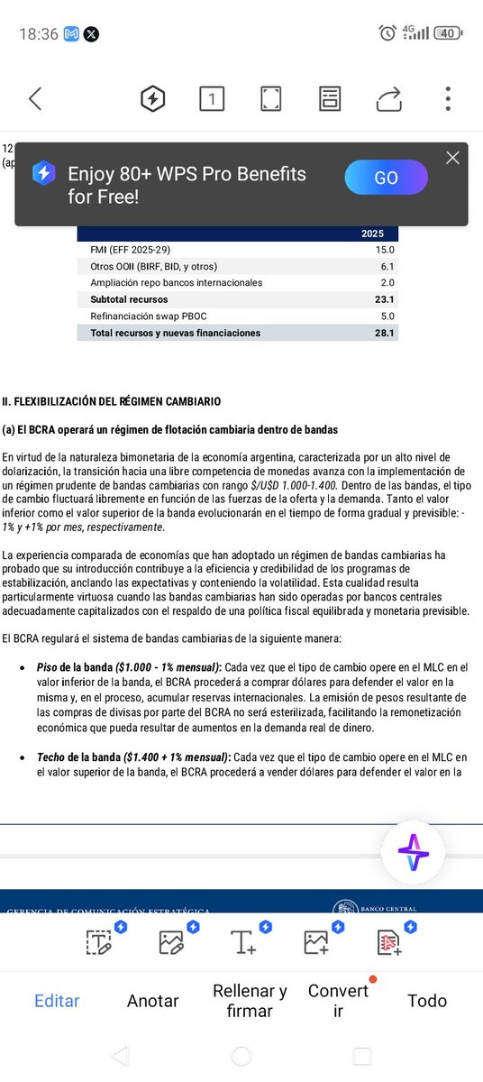 EMercatante's tweet photo. Las bandas anunciadas significan un dólar a 1400 el lunes https://t.co/0smdEElx9h
