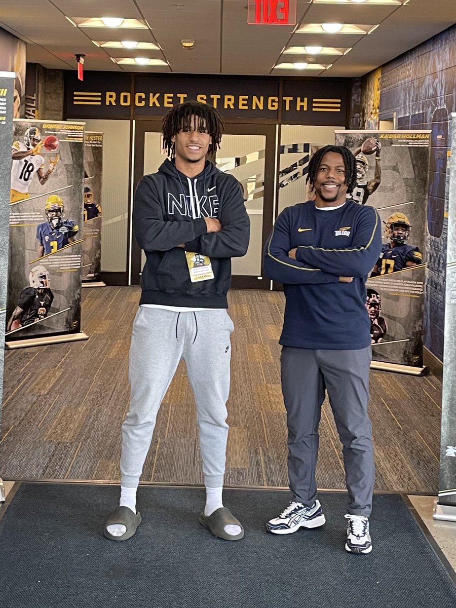 Malachi Thompson (@malachi2300) on Twitter photo I am BLESSED to receive my 3rd D1 offer from The University Of Toledo‼️
I had an INCREDIBLE visit thank you <a href="/CoachFlemWR/">RJ Fleming</a> and <a href="/_THarris1/">Travell Harris</a> for the hospitality <a href="/ToledoFB/">Toledo Football</a>🚀
<a href="/CoachCandle/">Jason Candle</a> <a href="/vkehres/">Vince Kehres</a> <a href="/RecruitNitroHS/">Nitro Wildcats Football</a> <a href="/GordonCohagan/">Gordon Cohagan</a> <a href="/On3Recruits/">On3 Recruits</a> <a href="/PrepRedzoneWV/">Prep Redzone West Virginia</a> <a href="/coachcurtis42/">Coach Curtis</a> I am BLESSED to receive my 3rd D1 offer from The University Of Toledo‼️
I had an INCREDIBLE visit thank you <a href="/CoachFlemWR/">RJ Fleming</a> and <a href="/_THarris1/">Travell Harris</a> for the hospitality <a href="/ToledoFB/">Toledo Football</a>🚀
<a href="/CoachCandle/">Jason Candle</a> <a href="/vkehres/">Vince Kehres</a> <a href="/RecruitNitroHS/">Nitro Wildcats Football</a> <a href="/GordonCohagan/">Gordon Cohagan</a> <a href="/On3Recruits/">On3 Recruits</a> <a href="/PrepRedzoneWV/">Prep Redzone West Virginia</a> <a href="/coachcurtis42/">Coach Curtis</a>