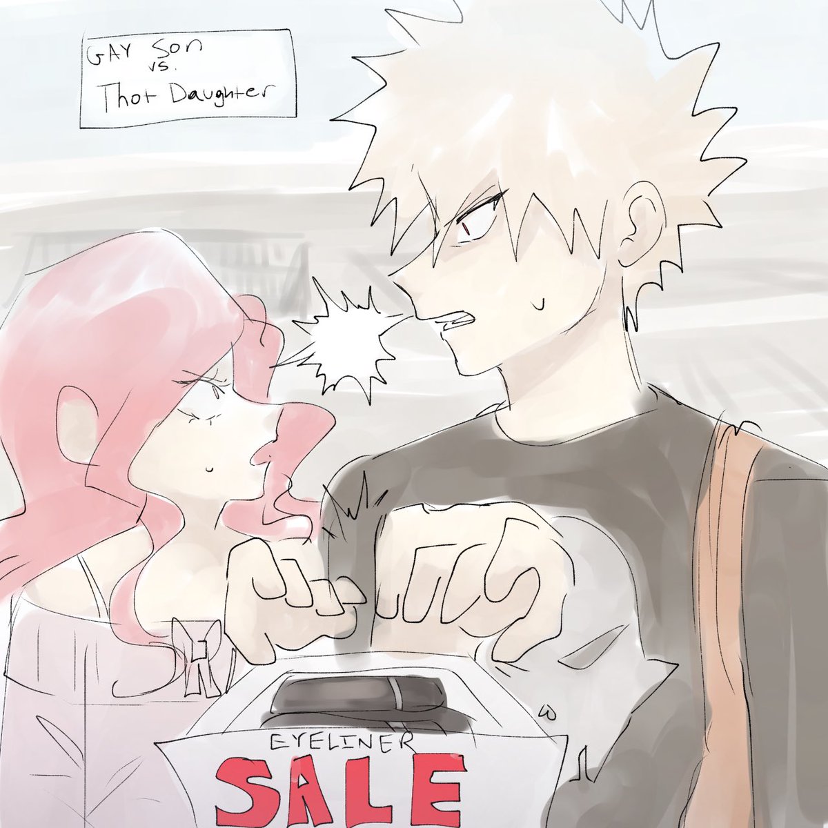 NyanCatEvil_'s tweet image. Some NewKid! Sketch/colours to pass the time （╹◡╹） #bkdk #tddk