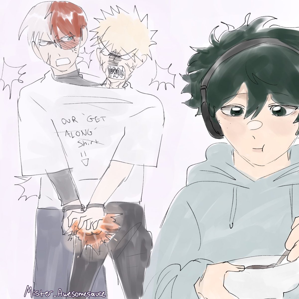 NyanCatEvil_'s tweet image. Some NewKid! Sketch/colours to pass the time （╹◡╹） #bkdk #tddk