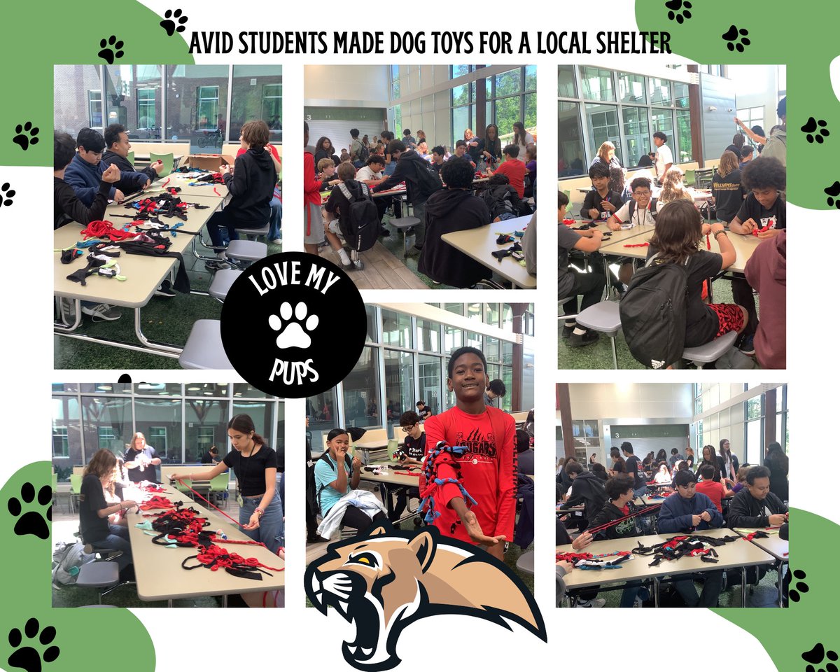 counselors_kms's tweet image. Thank you ⁦@HumbleISD_KMS⁩ #AVID students for supporting local animal 🐶🦴shelters today! 🐾♥️ ⁦@HumbleISD⁩ #KMSCougarJOY