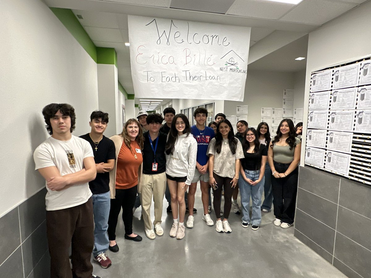 Had a blast speaking to Johnson HS’s Real Estate class &amp; joining them on a local home tour in Buda/Kyle! These future real estate pros are sharp &amp; ready to shine. Big thanks to the agents who shared their wisdom with the next gen! 🏡✨ #MortgageWithErica #NestMortgaging
