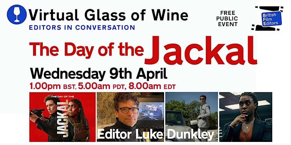 I got to interview the brilliant, <a href="/BAFTA/">BAFTA</a> nominated Luke Dunkley about his Editing on DAY OF THE JACKAL for the <a href="/BFEditors/">British Film Editors BFE</a> … Watch it here …

next.frame.io/share/8f9ba2cf…